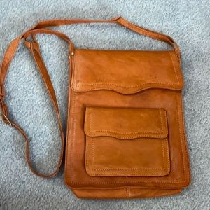 Women’s faux tan leather bag